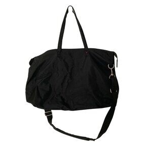 Athalon Black Zippered Nylon Tote Bag